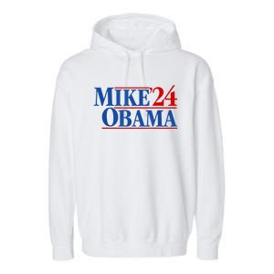 Funny Mike Obama 2024 Garment-Dyed Fleece Hoodie