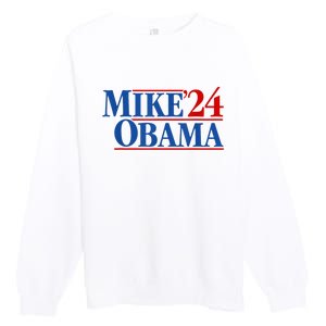 Funny Mike Obama 2024 Premium Crewneck Sweatshirt