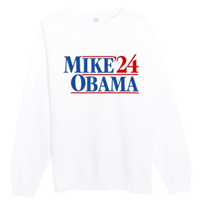 Funny Mike Obama 2024 Premium Crewneck Sweatshirt