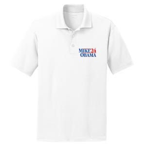 Funny Mike Obama 2024 PosiCharge RacerMesh Polo