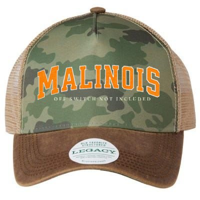 Funny Malinois Off Switch Not Included Belgian Malinois Legacy Tie Dye Trucker Hat