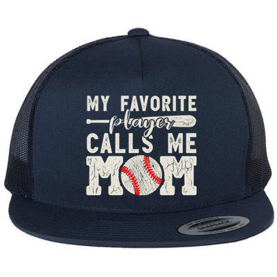 Funny Mom Of Both Baseball Mom Softball Mom Messy Bun Gift Flat Bill Trucker Hat