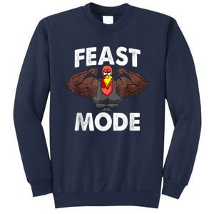 Feast Mode On Turkey Muscle Thanksgiving Family Dinner Sweatshirt