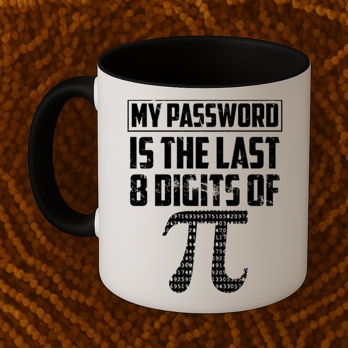 Funny My Password Is The Last 8 Digits Of Pi Gift Great Gift Mug