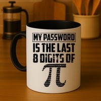 Funny My Password Is The Last 8 Digits Of Pi Gift Great Gift Mug