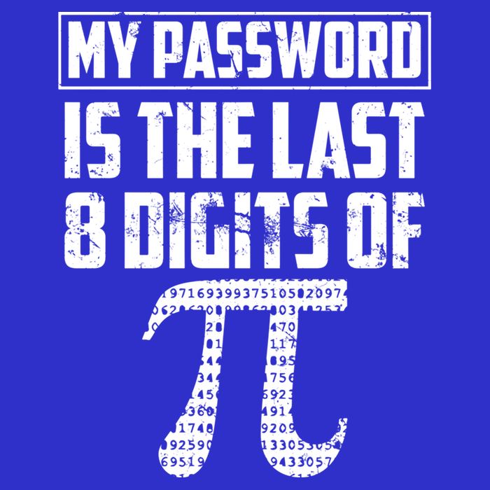Funny My Password Is The Last 8 Digits Of Pi Gift Great Gift T-Shirt