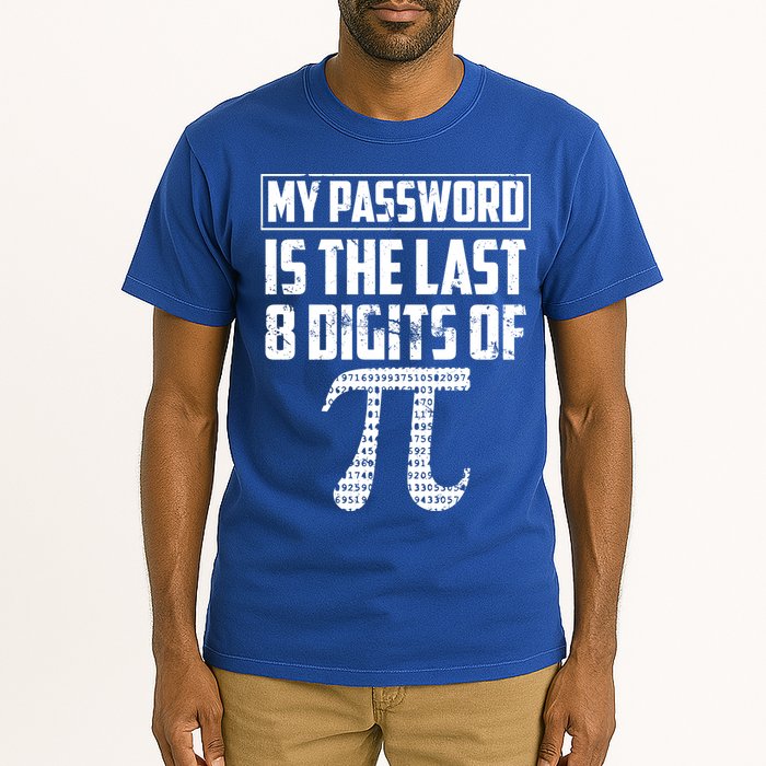 Funny My Password Is The Last 8 Digits Of Pi Gift Great Gift Tall T-Shirt