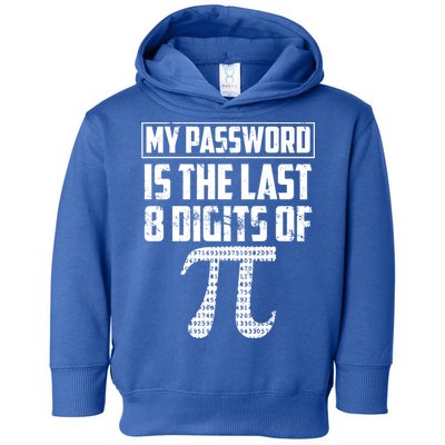 Funny My Password Is The Last 8 Digits Of Pi Gift Great Gift Toddler Hoodie