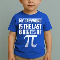 Funny My Password Is The Last 8 Digits Of Pi Gift Great Gift Toddler T-Shirt