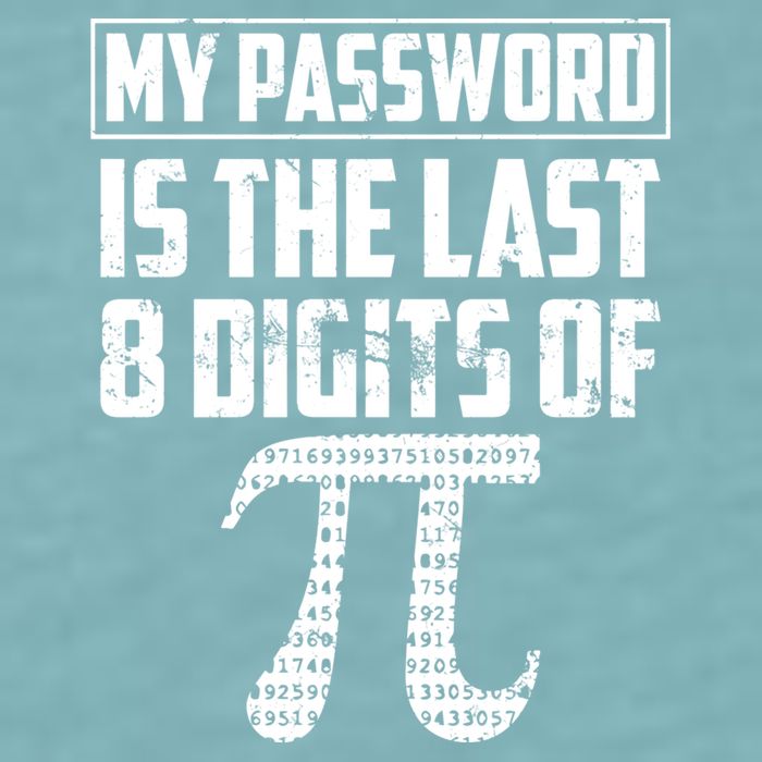 Funny My Password Is The Last 8 Digits Of Pi Gift Great Gift Sueded Cloud Jersey T-Shirt