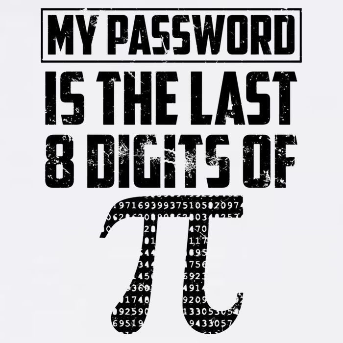 Funny My Password Is The Last 8 Digits Of Pi Gift Great Gift Garment-Dyed Sweatshirt