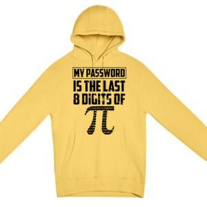 Funny My Password Is The Last 8 Digits Of Pi Gift Meaningful Gift Premium Pullover Hoodie