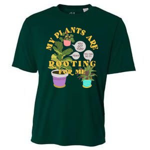 Funny My Plants Are Rooting For Me Cooling Performance Crew T-Shirt