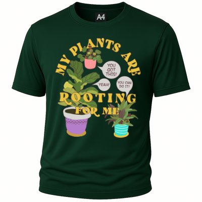 Funny My Plants Are Rooting For Me Performance Shirt