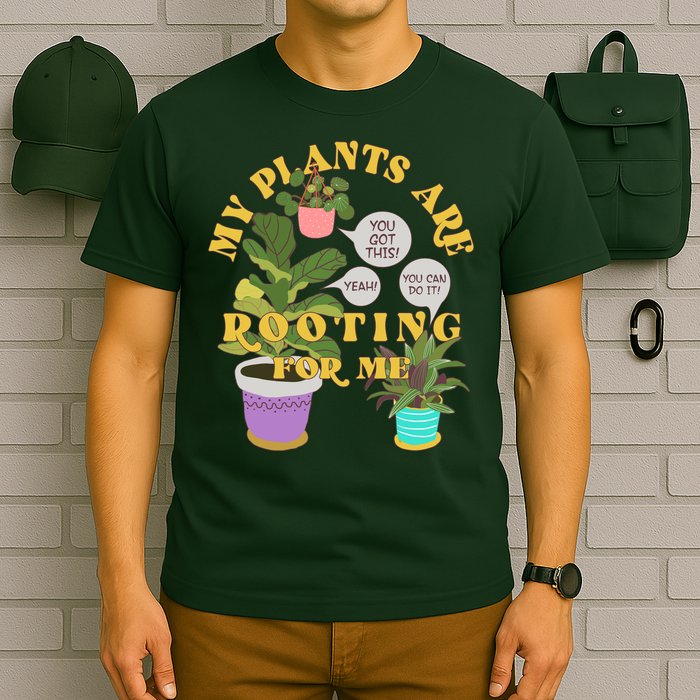 Funny My Plants Are Rooting For Me T-Shirt