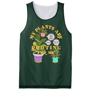 Funny My Plants Are Rooting For Me Mesh Reversible Basketball Jersey Tank