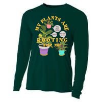 Funny My Plants Are Rooting For Me Cooling Performance Long Sleeve Crew