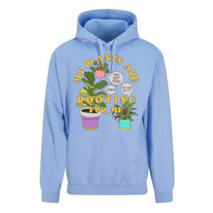 Funny My Plants Are Rooting For Me Unisex Surf Hoodie