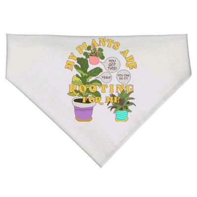 Funny My Plants Are Rooting For Me USA-Made Doggie Bandana