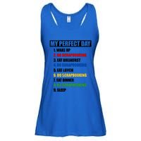 Fun My Perfect Day Do Scrapbooking Who Love Scrapbook Gift Ladies Essential Flowy Tank