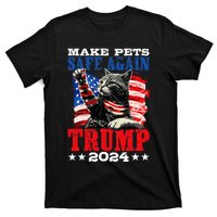 Funny Make Pets Safe Again Usa President Election Trump 2024 T-Shirt