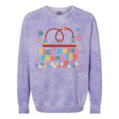 Fine Motor Promoter Cute Occupational Therapy Colorblast Crewneck Sweatshirt