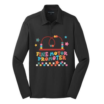 Fine Motor Promoter Cute Occupational Therapy Silk Touch Performance Long Sleeve Polo