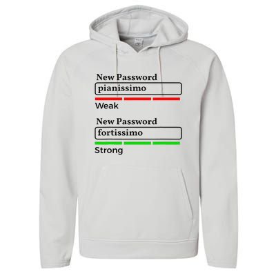 Funny Musician Password Classical Music Theory Class Jokes Performance Fleece Hoodie