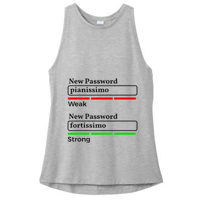 Funny Musician Password Classical Music Theory Class Jokes Ladies PosiCharge Tri-Blend Wicking Tank