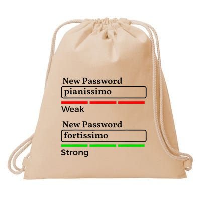 Funny Musician Password Classical Music Theory Class Jokes Drawstring Bag