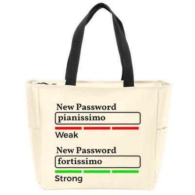 Funny Musician Password Classical Music Theory Class Jokes Zip Tote Bag