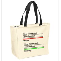 Funny Musician Password Classical Music Theory Class Jokes Zip Tote Bag