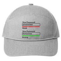 Funny Musician Password Classical Music Theory Class Jokes 7-Panel Snapback Hat