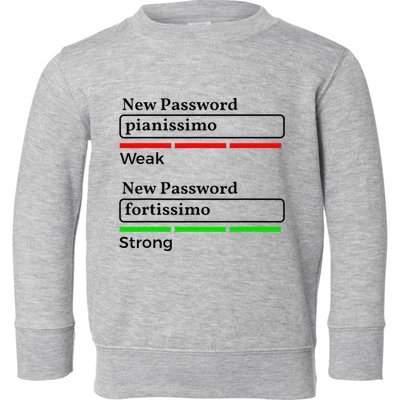 Funny Musician Password Classical Music Theory Class Jokes Toddler Sweatshirt