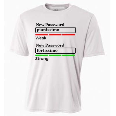 Funny Musician Password Classical Music Theory Class Jokes Cooling Performance Crew T-Shirt