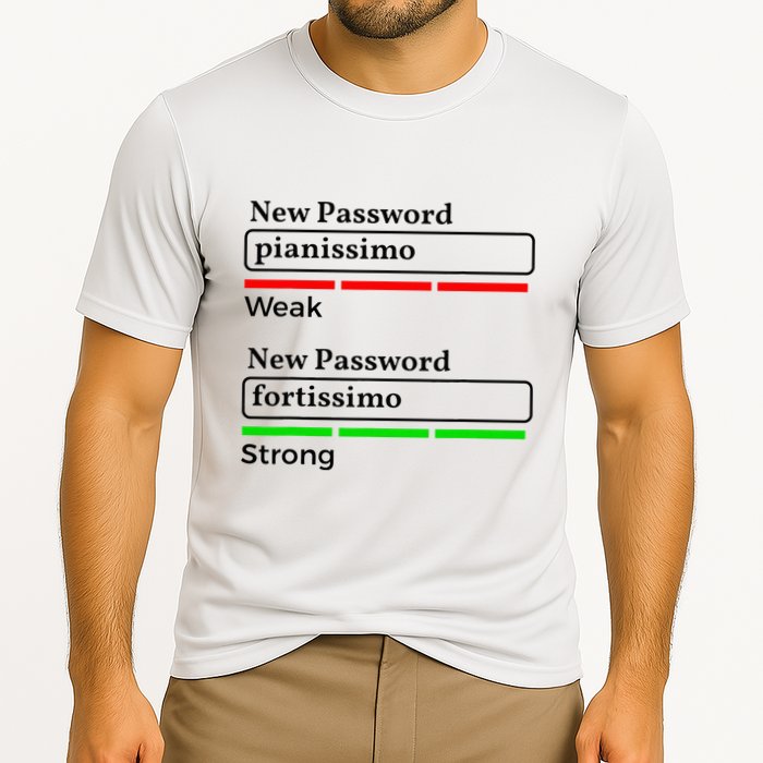 Funny Musician Password Classical Music Theory Class Jokes Performance Shirt