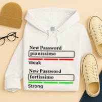 Funny Musician Password Classical Music Theory Class Jokes Hoodie