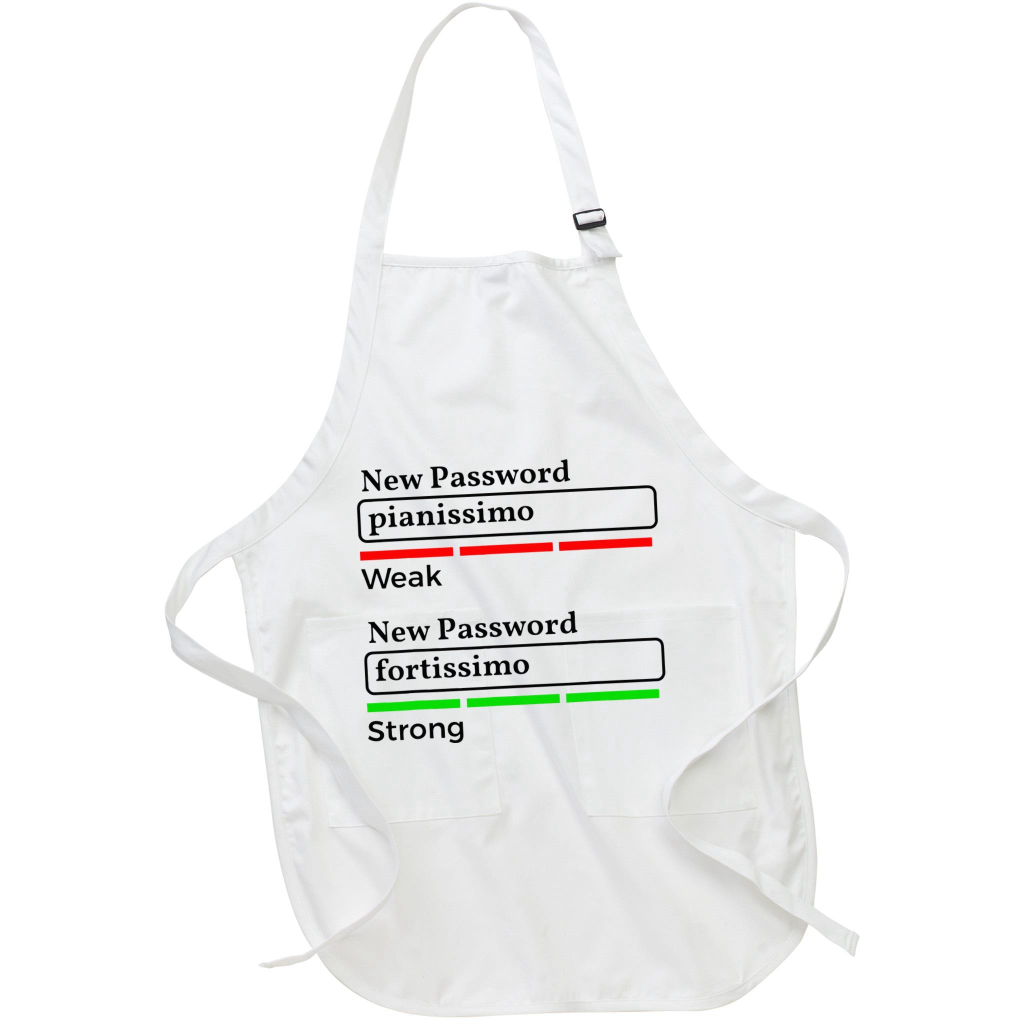 Funny Musician Password Classical Music Theory Class Jokes Apron