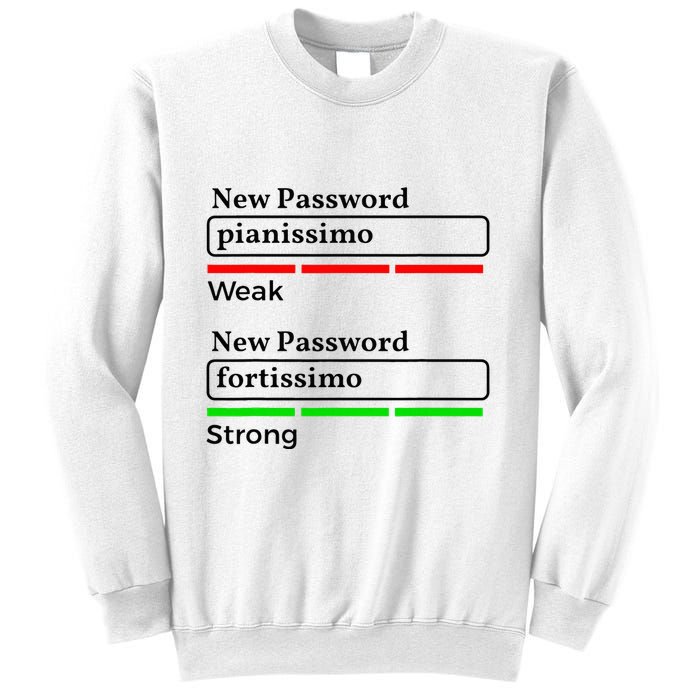 Funny Musician Password Classical Music Theory Class Jokes Sweatshirt