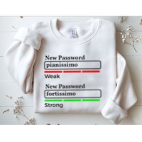 Funny Musician Password Classical Music Theory Class Jokes Sweatshirt