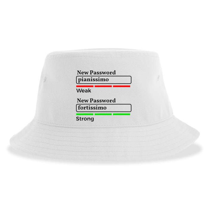 Funny Musician Password Classical Music Theory Class Jokes Sustainable Bucket Hat