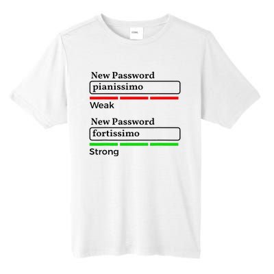 Funny Musician Password Classical Music Theory Class Jokes Tall Fusion ChromaSoft Performance T-Shirt