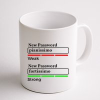 Funny Musician Password Classical Music Theory Class Jokes Mug