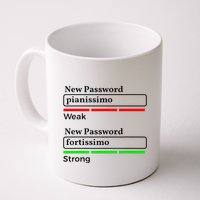 Funny Musician Password Classical Music Theory Class Jokes Mug