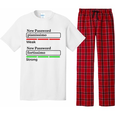 Funny Musician Password Classical Music Theory Class Jokes Pajama Set