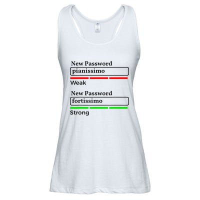 Funny Musician Password Classical Music Theory Class Jokes Ladies Essential Flowy Tank