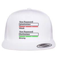 Funny Musician Password Classical Music Theory Class Jokes Flatbill Hat