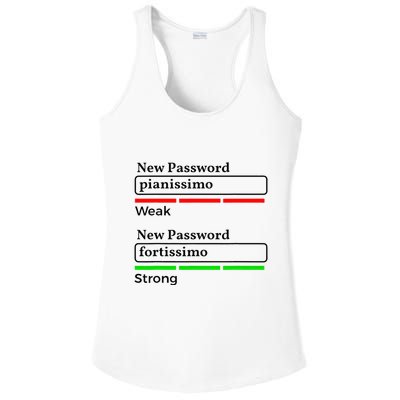 Funny Musician Password Classical Music Theory Class Jokes Ladies PosiCharge Competitor Racerback Tank