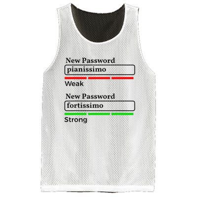 Funny Musician Password Classical Music Theory Class Jokes Mesh Reversible Basketball Jersey Tank