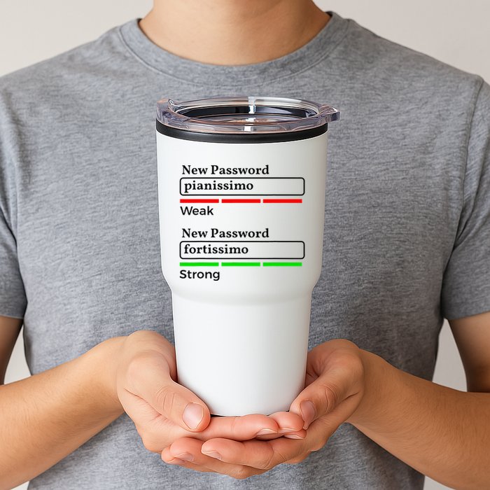 Funny Musician Password Classical Music Theory Class Jokes Tumbler
